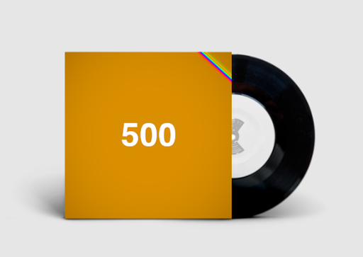 [17500SINGBS] 500 singles, printed sleeve